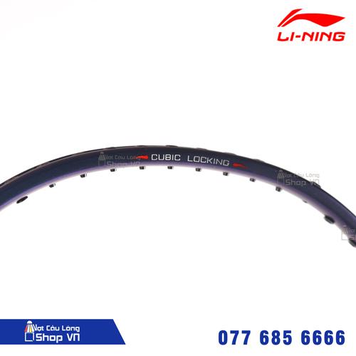 Công nghệ CUBIC LOCKING của vợt Lining Aeronut 9000c màu xanh tăng hiệu xuất khung vợt