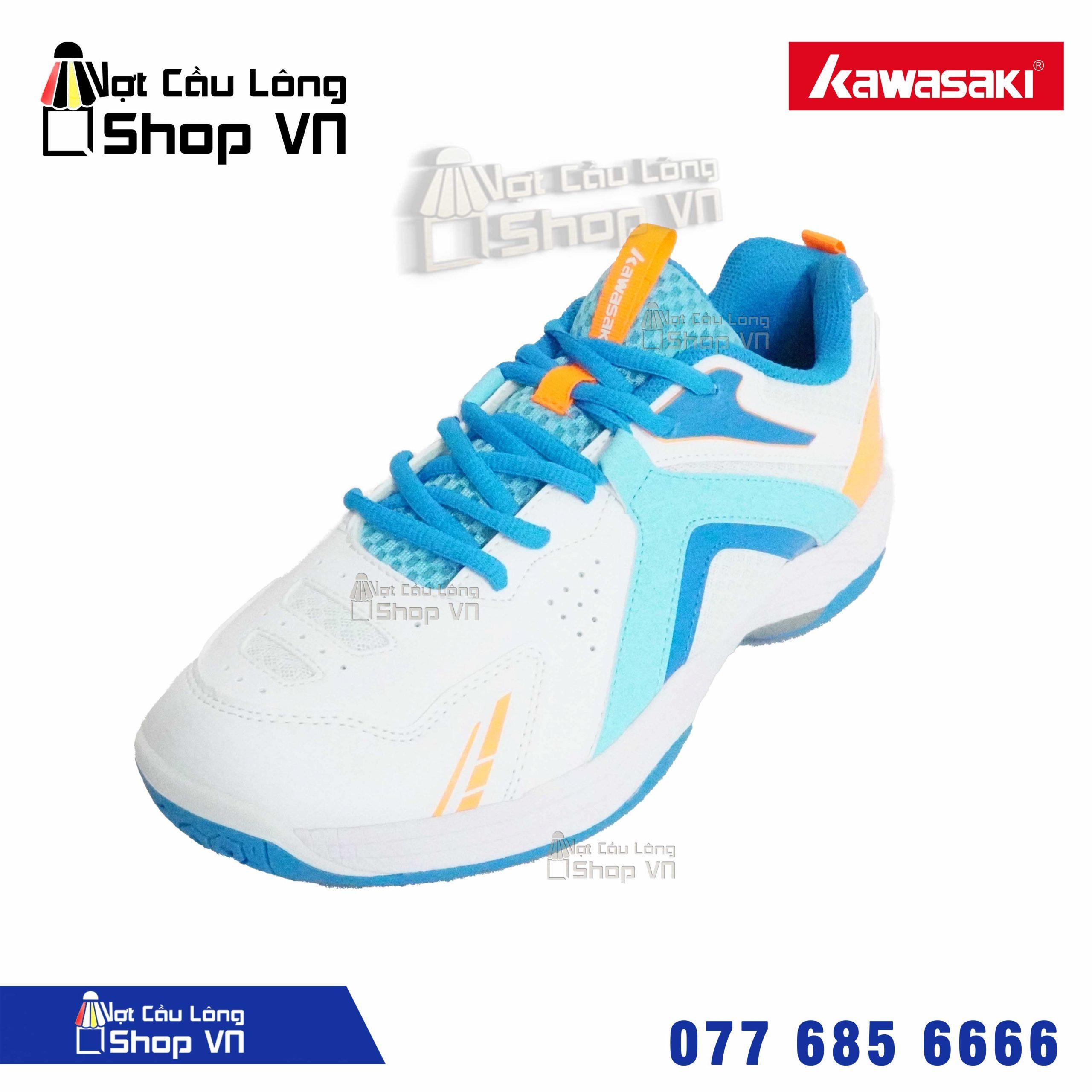 Giày Cầu Lông Kawasaki A3310 Trắng/xanh