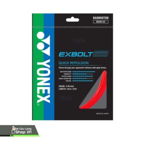 Dây cước Yonex BG EXBOLT 63 màu đỏ
