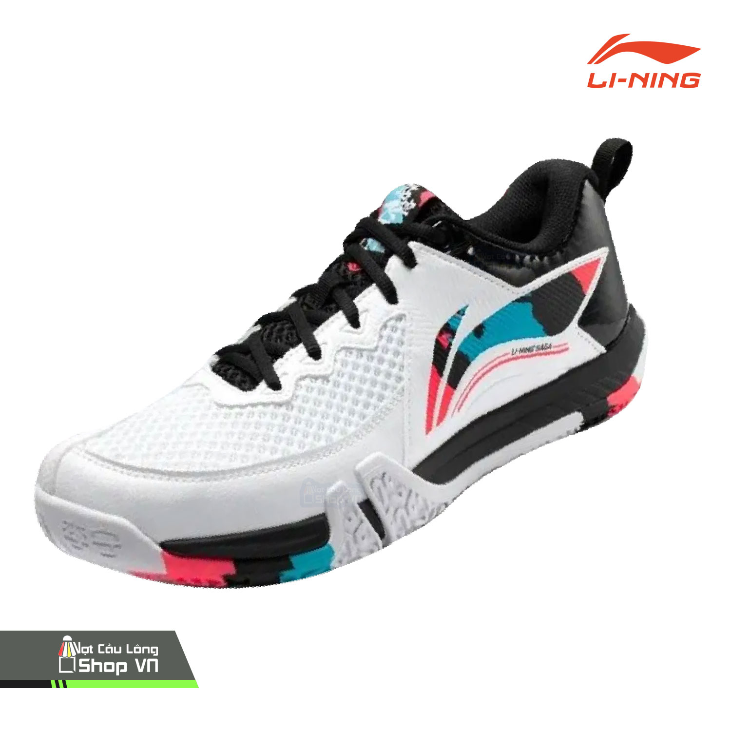 Giày Cầu Lông Lining Saga Ii Lite Aytt003-2 Trắng/đen Nội Địa