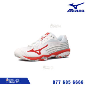 Giày Cầu Lông Mizuno Wave Claw 2 (71ga227013) Trắng/xanh/hồng