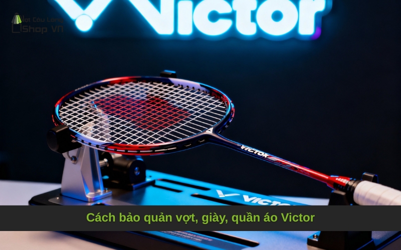 Cách bảo quản vợt, giày, quần áo Victor