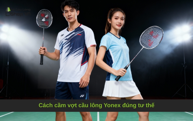 Cách cầm vợt cầu lông Yonex đúng tư thế