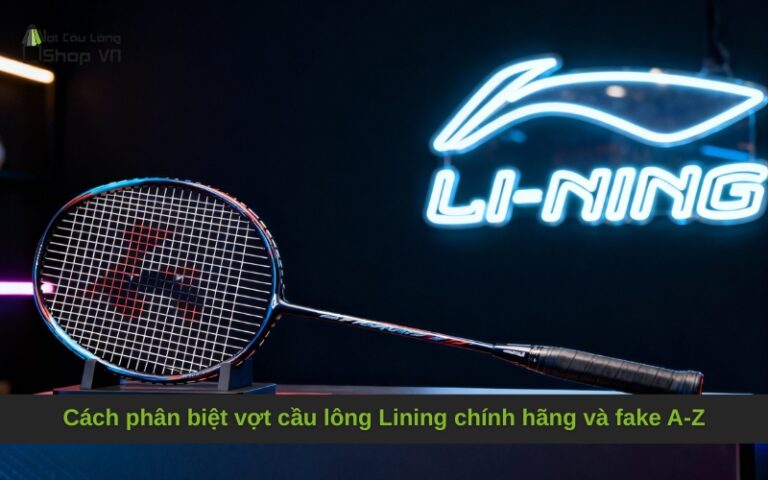 Cách phân biệt vợt cầu lông Lining chính hãng và fake A-Z