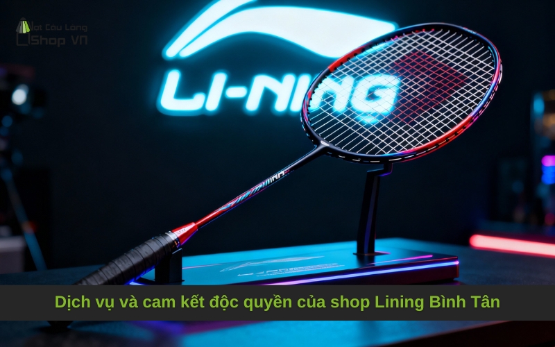 Dịch vụ và cam kết độc quyền của shop Lining Bình Tân