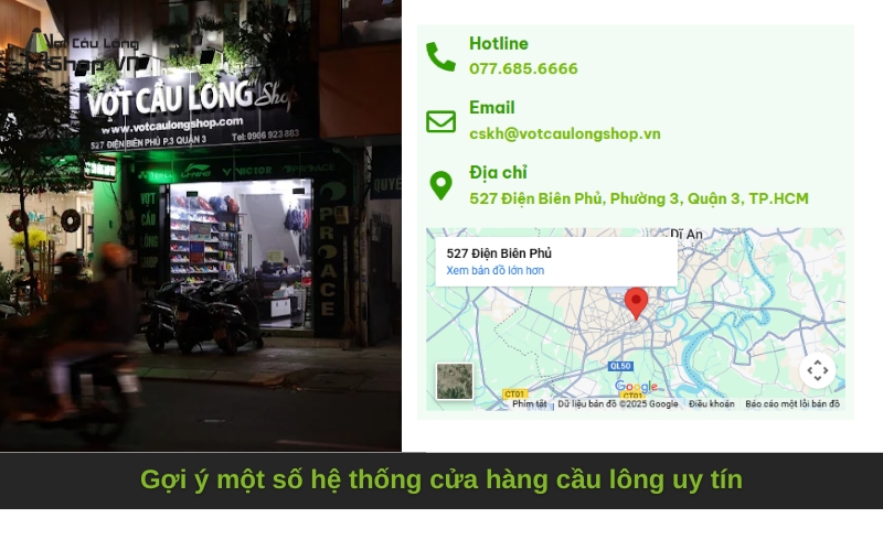 Gợi ý một số hệ thống cửa hàng cầu lông uy tín