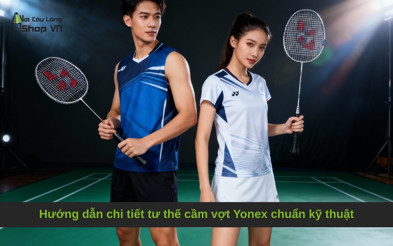 Hướng dẫn chi tiết tư thế cầm vợt Yonex chuẩn kỹ thuật