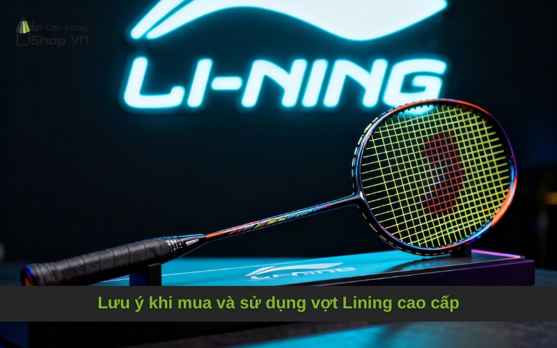 Lưu ý khi mua và sử dụng vợt Lining cao cấp