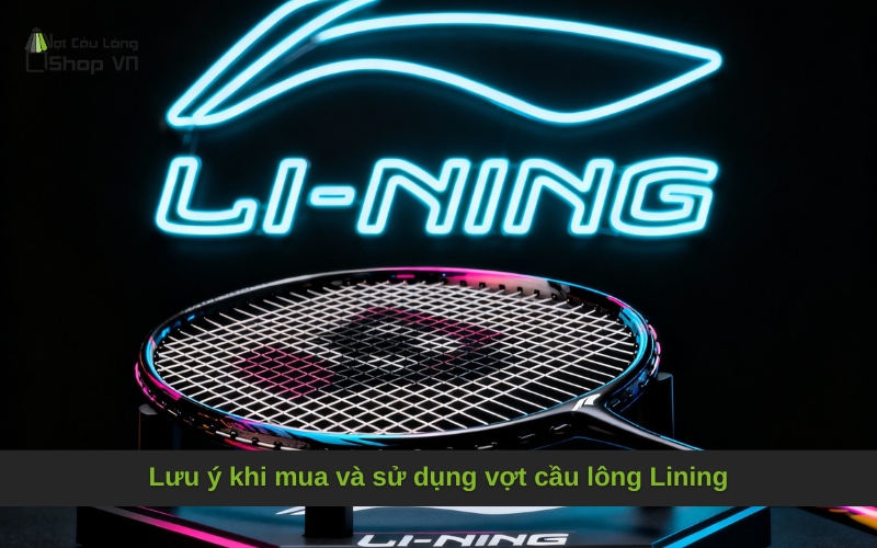 Lưu ý khi mua và sử dụng vợt cầu lông Lining