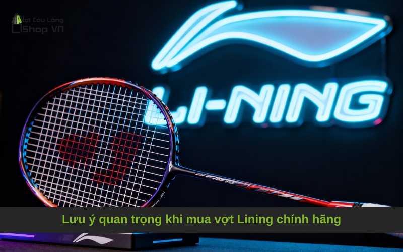 Lưu ý quan trọng khi mua vợt Lining chính hãng