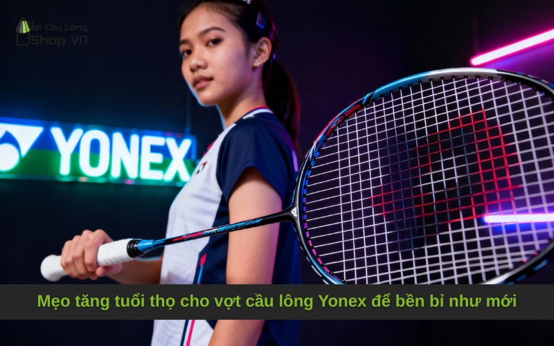 Mẹo tăng tuổi thọ cho vợt cầu lông Yonex để bền bỉ như mới