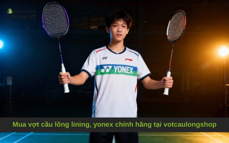 Mua vợt cầu lông lining, yonex chính hãng tại votcaulongshop