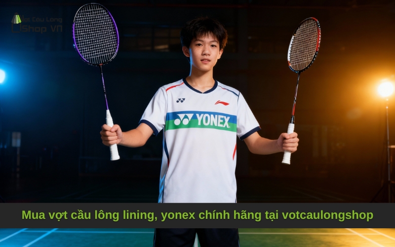 Mua vợt cầu lông lining, yonex chính hãng tại votcaulongshop