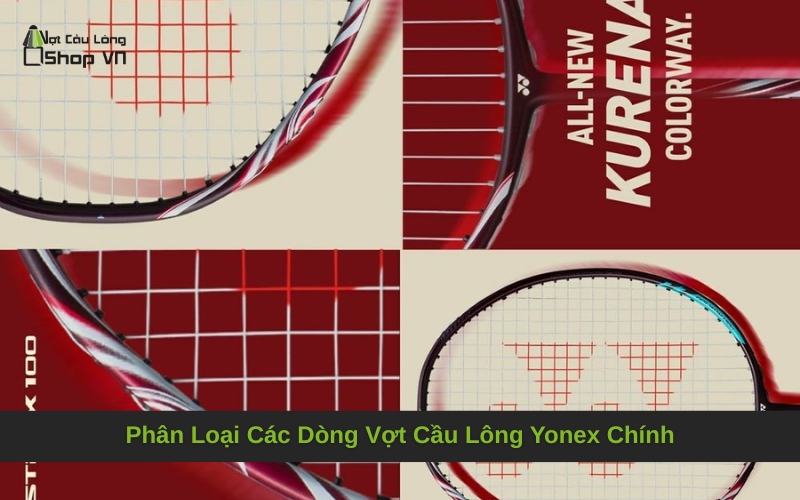 Phân Loại Các Dòng Vợt Cầu Lông Yonex Chính