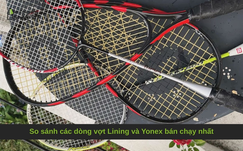 So sánh các dòng vợt Lining và Yonex bán chạy nhất