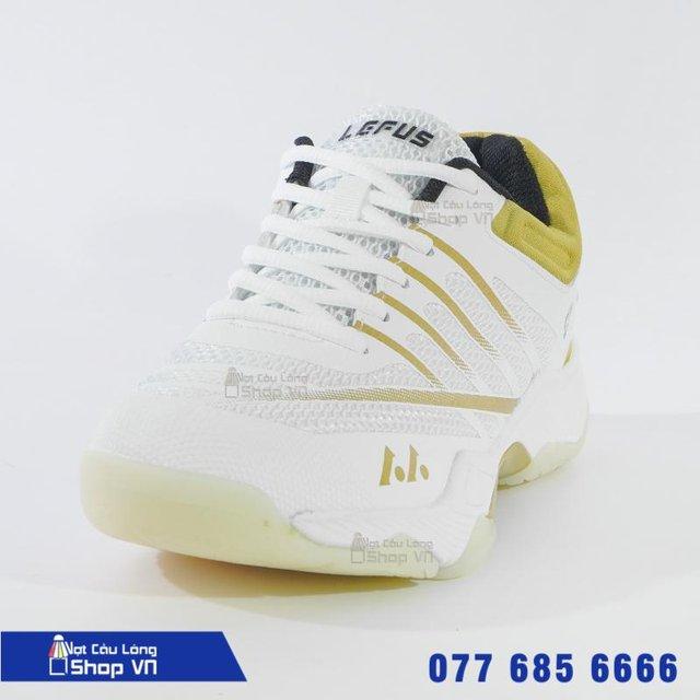 Giày Cầu Lông Lefus L026 Trắng/vàng