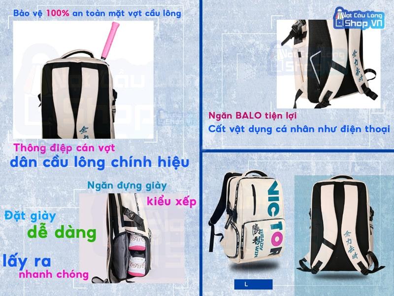 Tiện ích Balo cầu lông Victor BR3034L