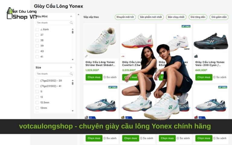 votcaulongshop – chuyên giày cầu lông Yonex chính hãng & giá tốt đa dạng mẫu