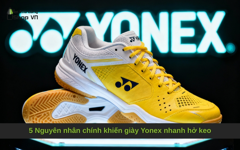 5 Nguyên nhân chính khiến giày Yonex nhanh hở keo