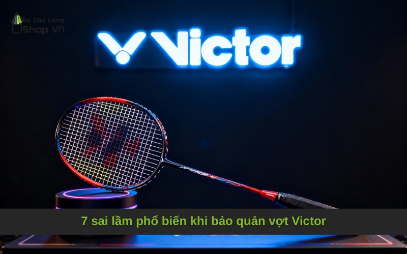 7 sai lầm phổ biến khi bảo quản vợt Victor