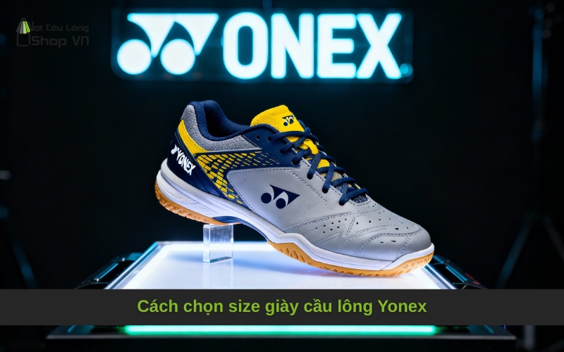 Cách chọn size giày cầu lông Yonex