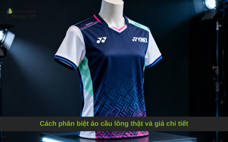 Cách phân biệt áo cầu lông thật và giả chi tiết