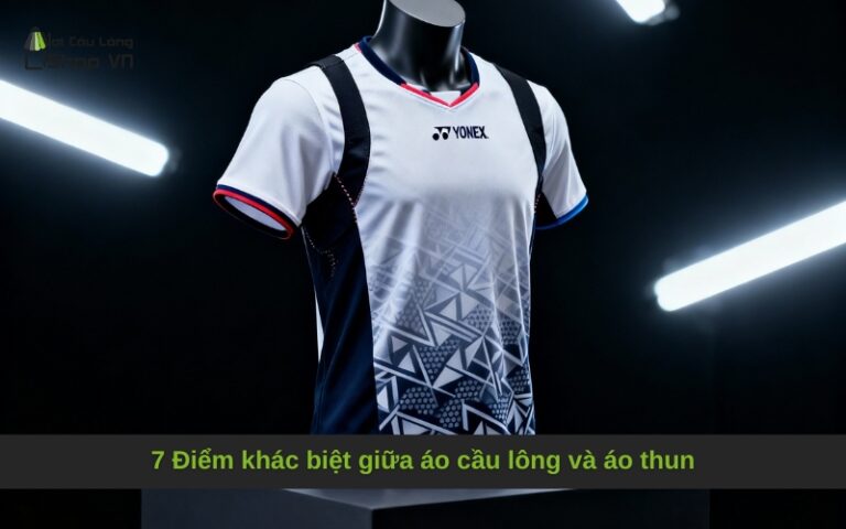 Điểm khác biệt giữa áo cầu lông và áo thun