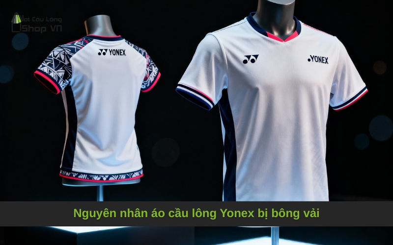 Nguyên nhân áo cầu lông Yonex bị bông vải
