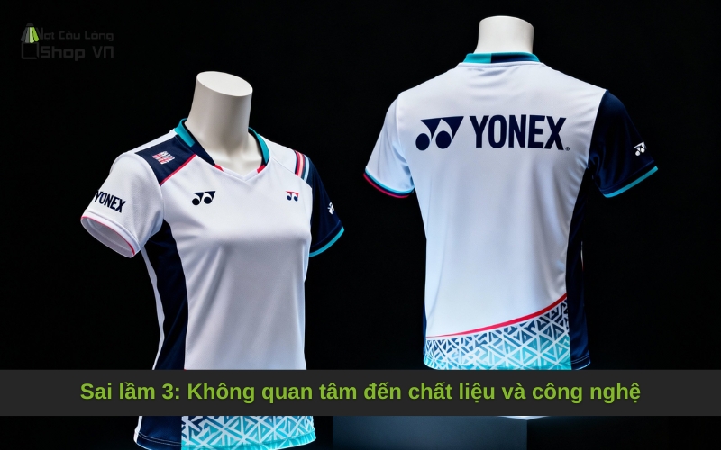 Sai lầm 3_ Không quan tâm đến chất liệu và công nghệ
