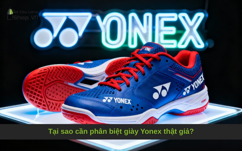 Tại sao cần phân biệt giày Yonex thật giả?