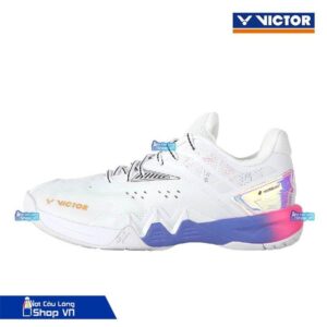 Giày Cầu Lông Victor Vtough P8500ii Pearl White / Light Purple Iris